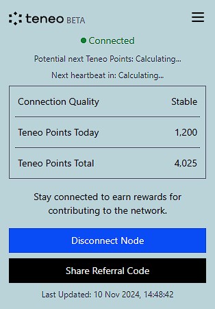 teneo нода 1 