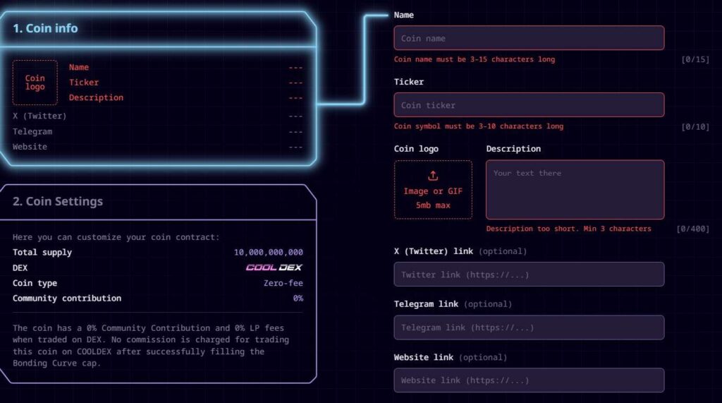 создание токена Zero